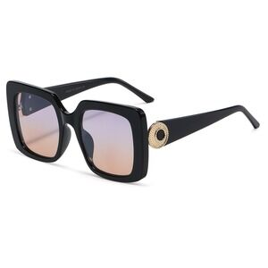 Women Sunglasses Fashion‎ Square Pink Blue Lens UV400 Beach Shades Lentes Gafas